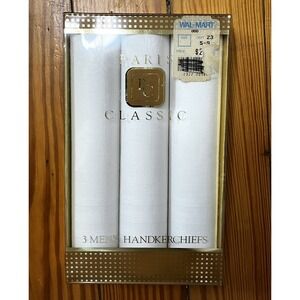 Vintage Men's Handkerchief Set of 3 Vintage 1960s PARIS CLASSIC Grandpa